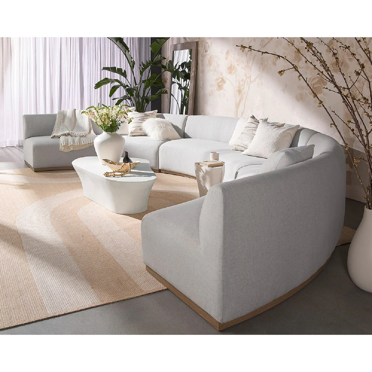 Modern European furniture - White Freeform Coffee Table - www.oroa.com | Oroa.com