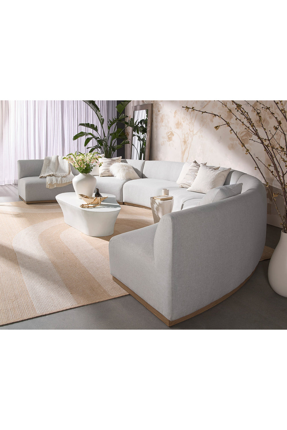 Modern European furniture - White Freeform Indoor/Outdoor End Table S - www.oroa.com