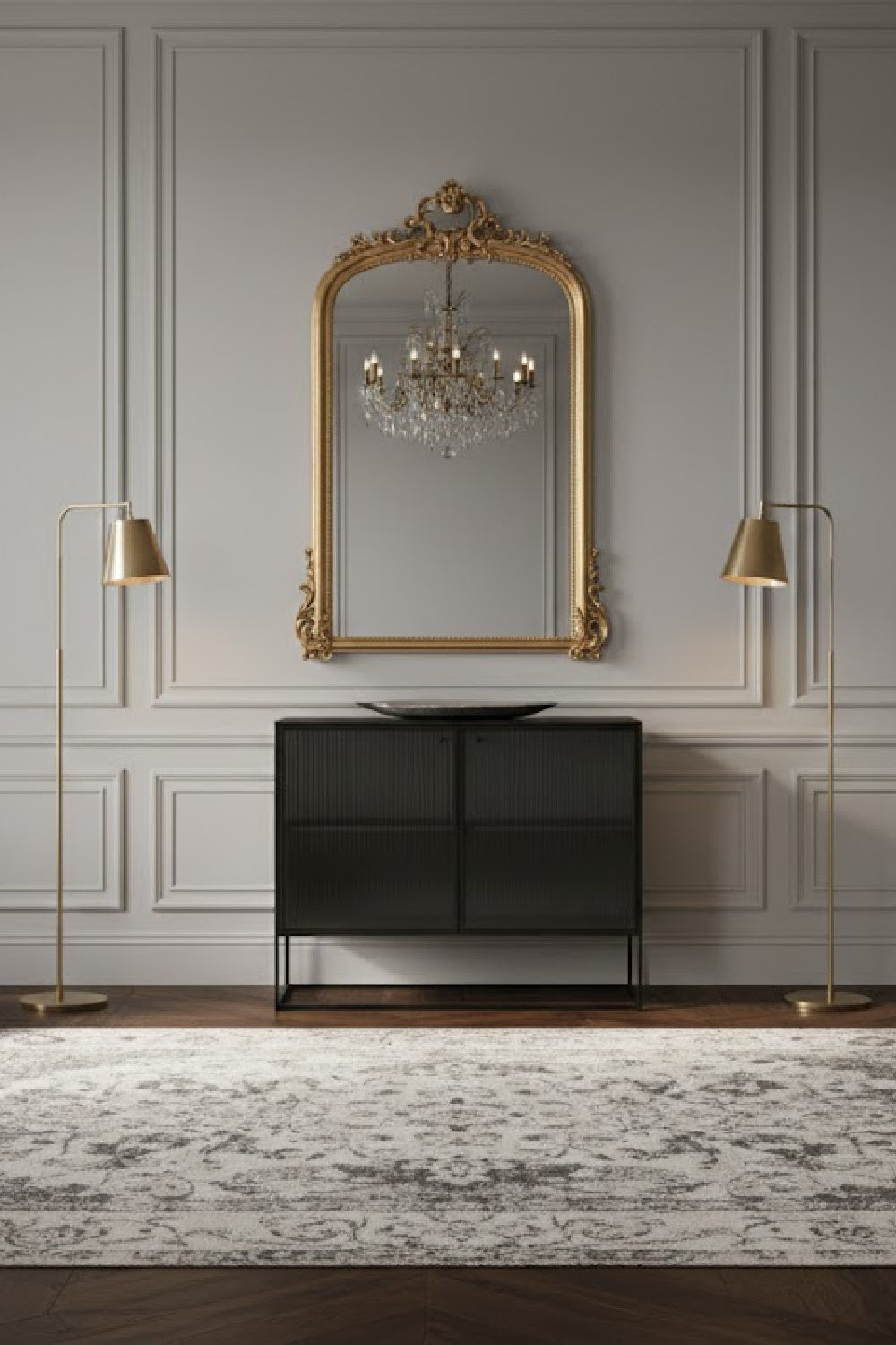 Modern European furniture - Fluted Glass Sideboard - www.oroa.com | Oroa.com