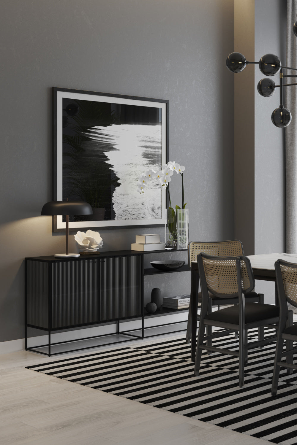 Modern European furniture - Fluted Glass Sideboard - www.oroa.com | Oroa.com