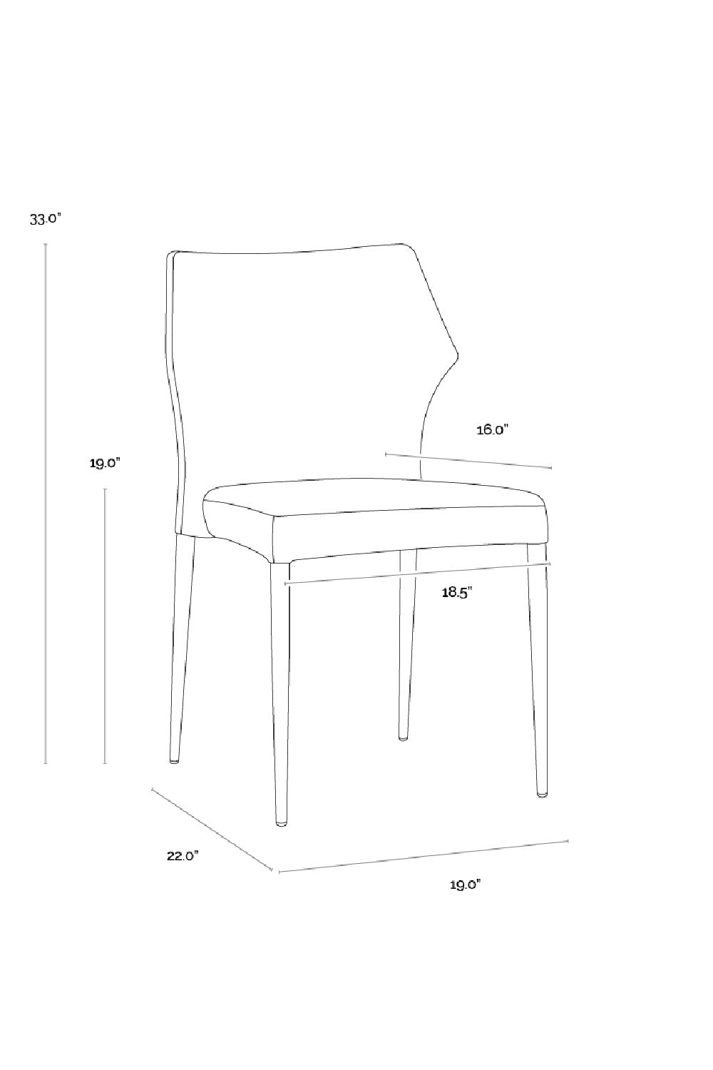 Modern European furniture - Stackable Modern Dining Chairs (2) - www.oroa.com | Oroa.com