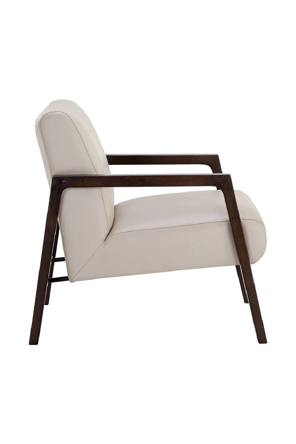 Modern European furniture - Light Gray Leather Lounge Chair - www.oroa.com