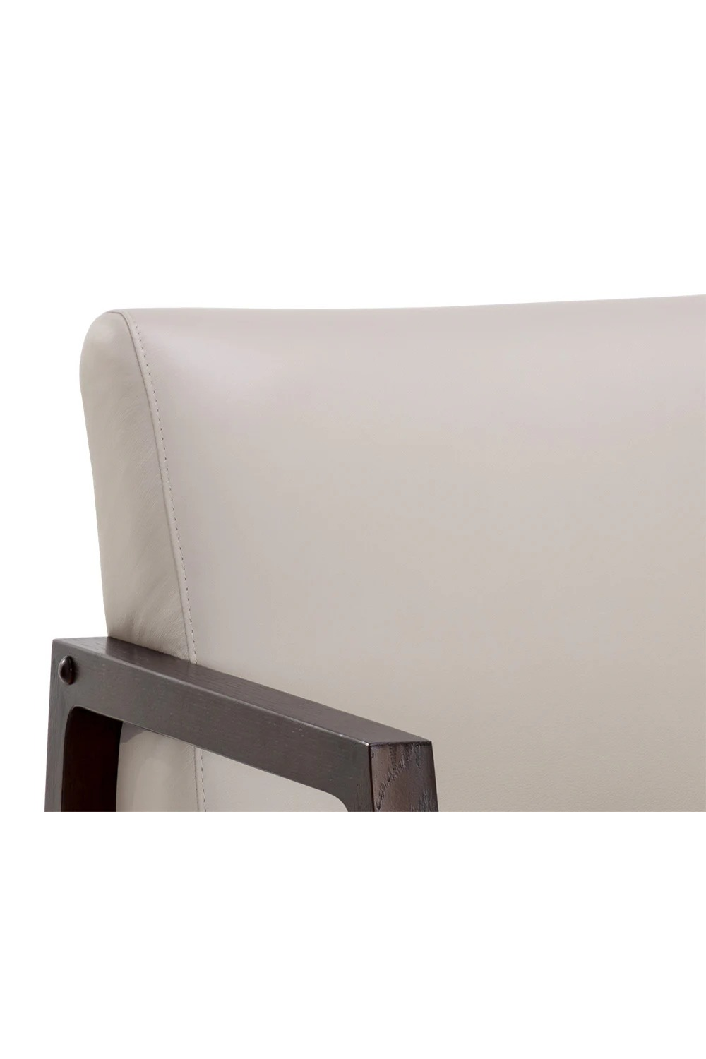 Modern European furniture - Light Gray Leather Lounge Chair - www.oroa.com