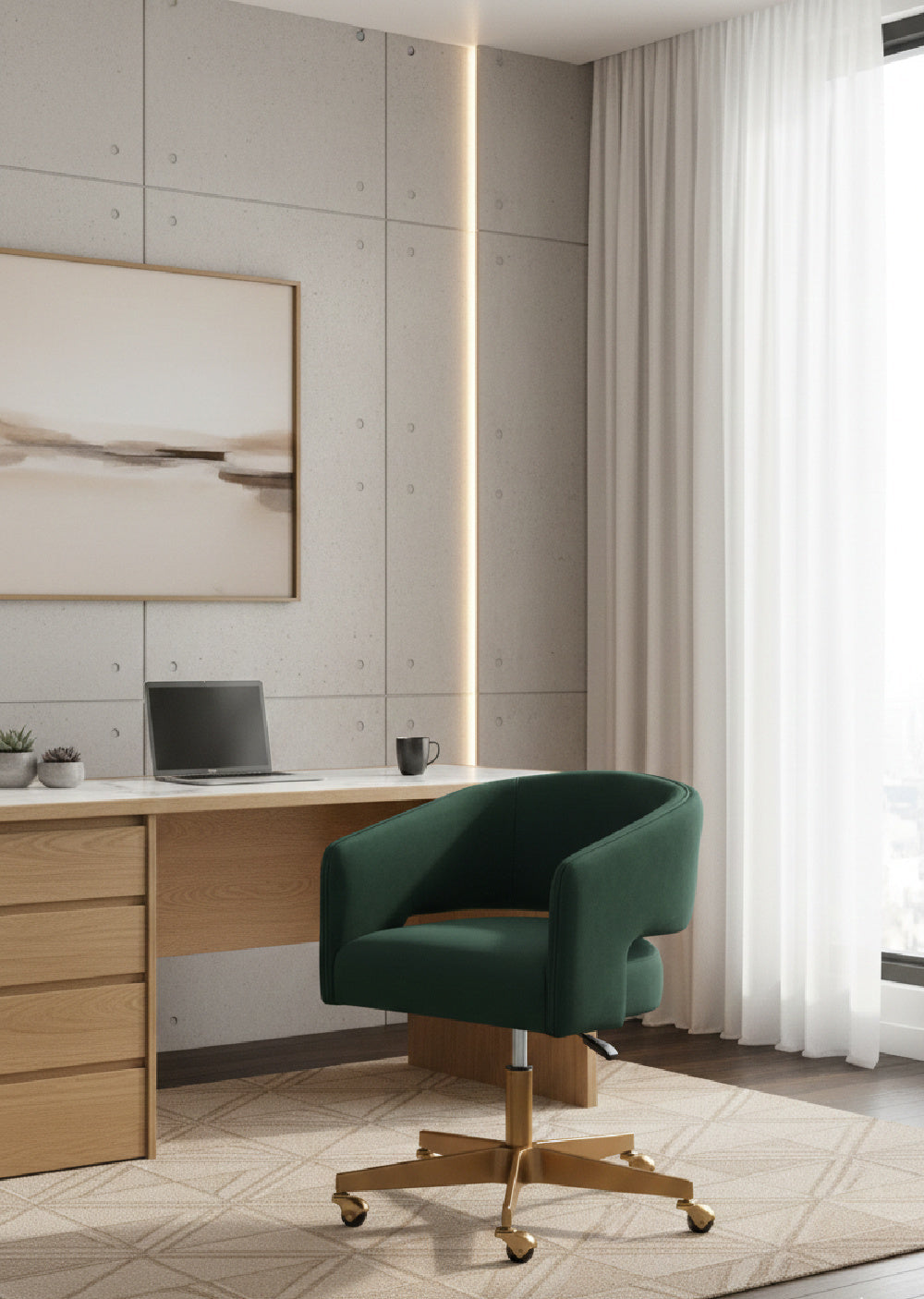 Modern European furniture - Cutout Back Office Chair - www.oroa.com | Oroa.com