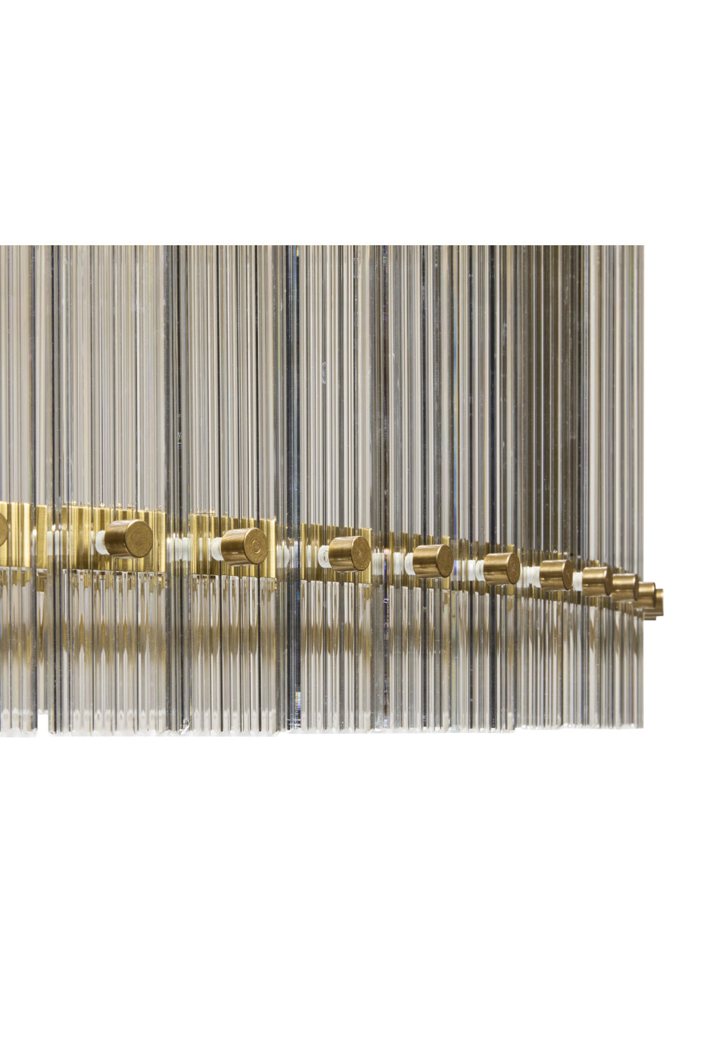 Modern European furniture - Clear Fluted Glass Chandelier L - www.oroa.com | Oroa.com