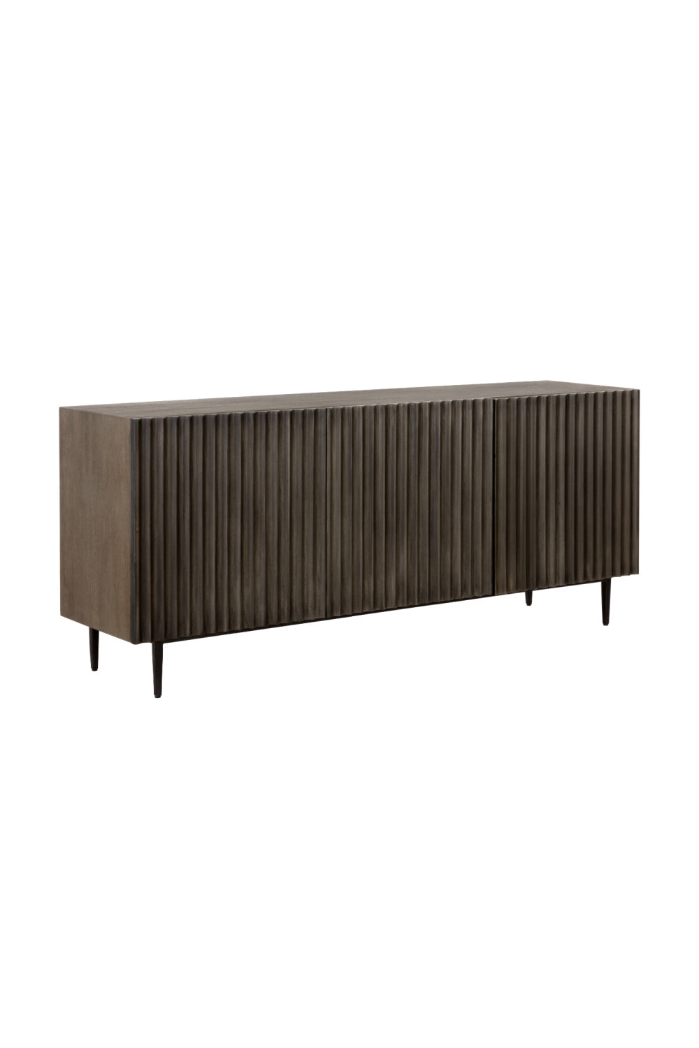 Modern European furniture - Taupe Fluted Wood Sideboard - www.oroa.com | Oroa.com
