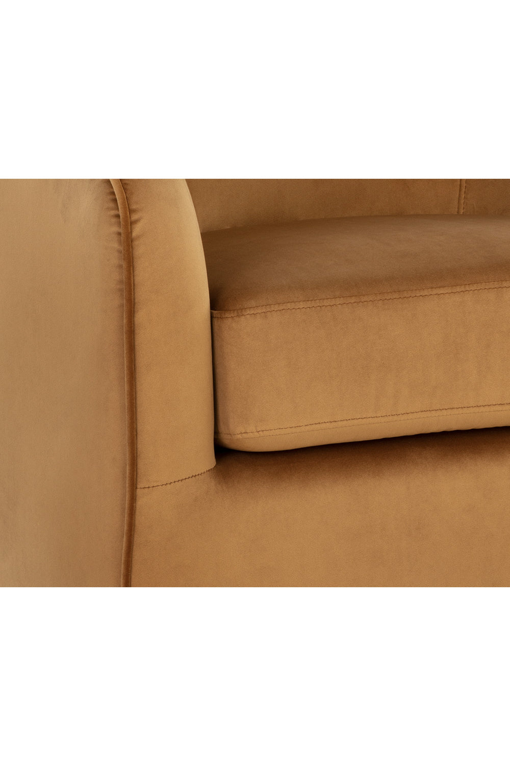 Modern European furniture - Gold Swivel Lounge Chair - www.oroa.com | Oroa.com