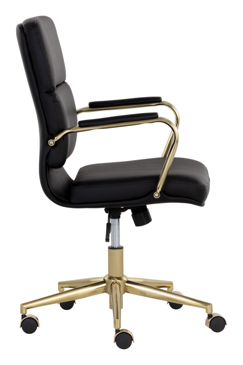 Modern European furniture - Gold Frame Upholstered Office Chair - www.oroa.com | Oroa.com