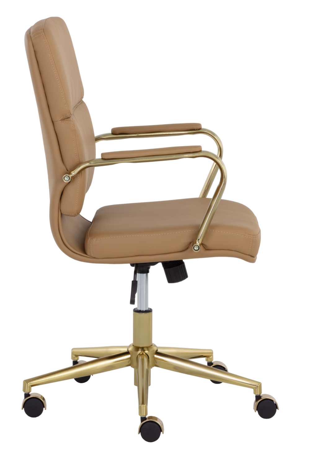 Modern European furniture - Gold Frame Upholstered Office Chair - www.oroa.com | Oroa.com