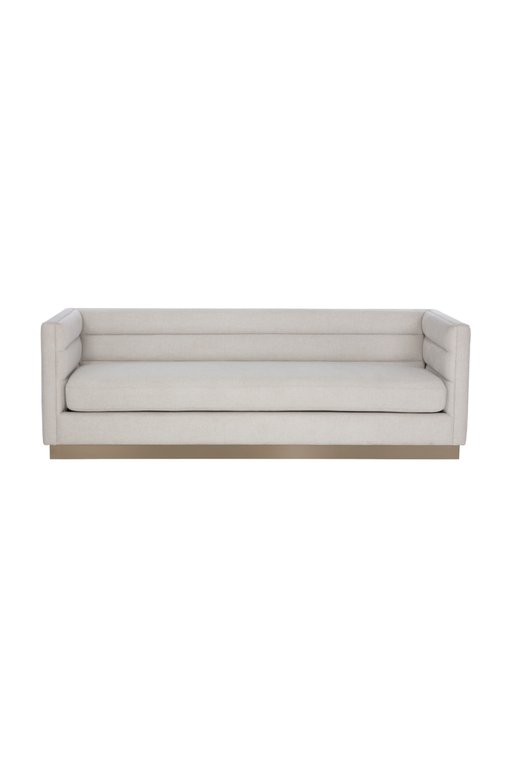 Modern European furniture - Horizontal-Tufted White Sofa - www.oroa.com | Oroa.com