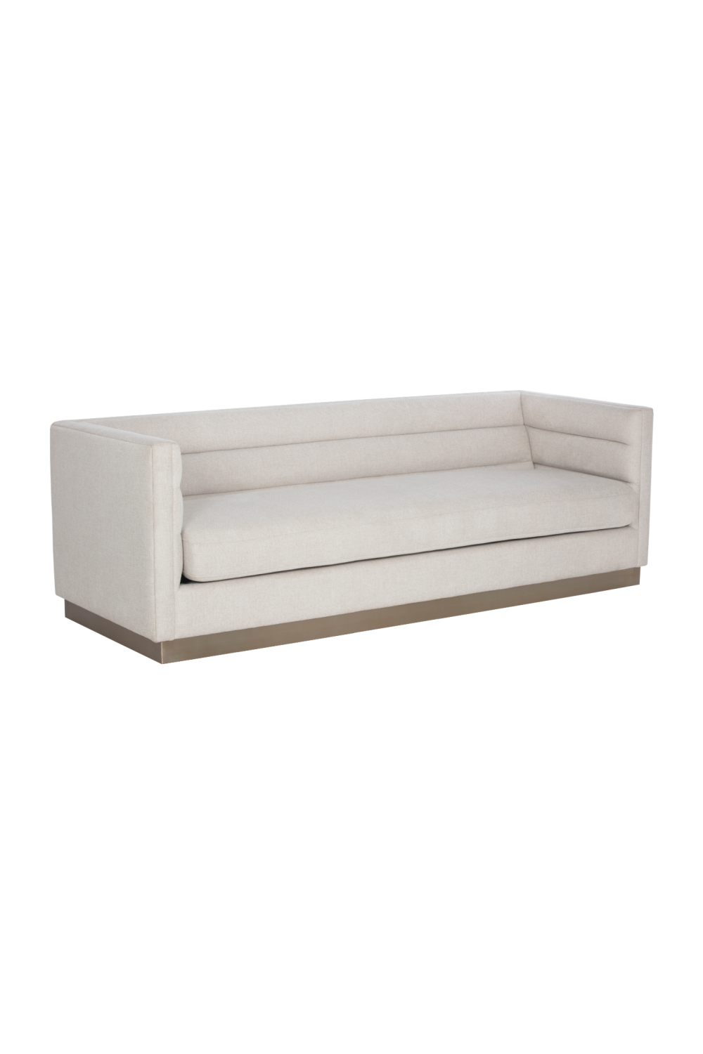Modern European furniture - Horizontal-Tufted White Sofa - www.oroa.com | Oroa.com