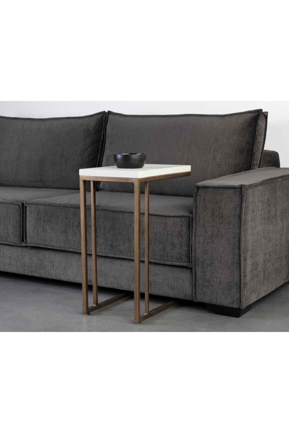Modern European furniture - Minimalist Round Concrete Indoor/Outdoor End Table - www.oroa.com | Oroa.com