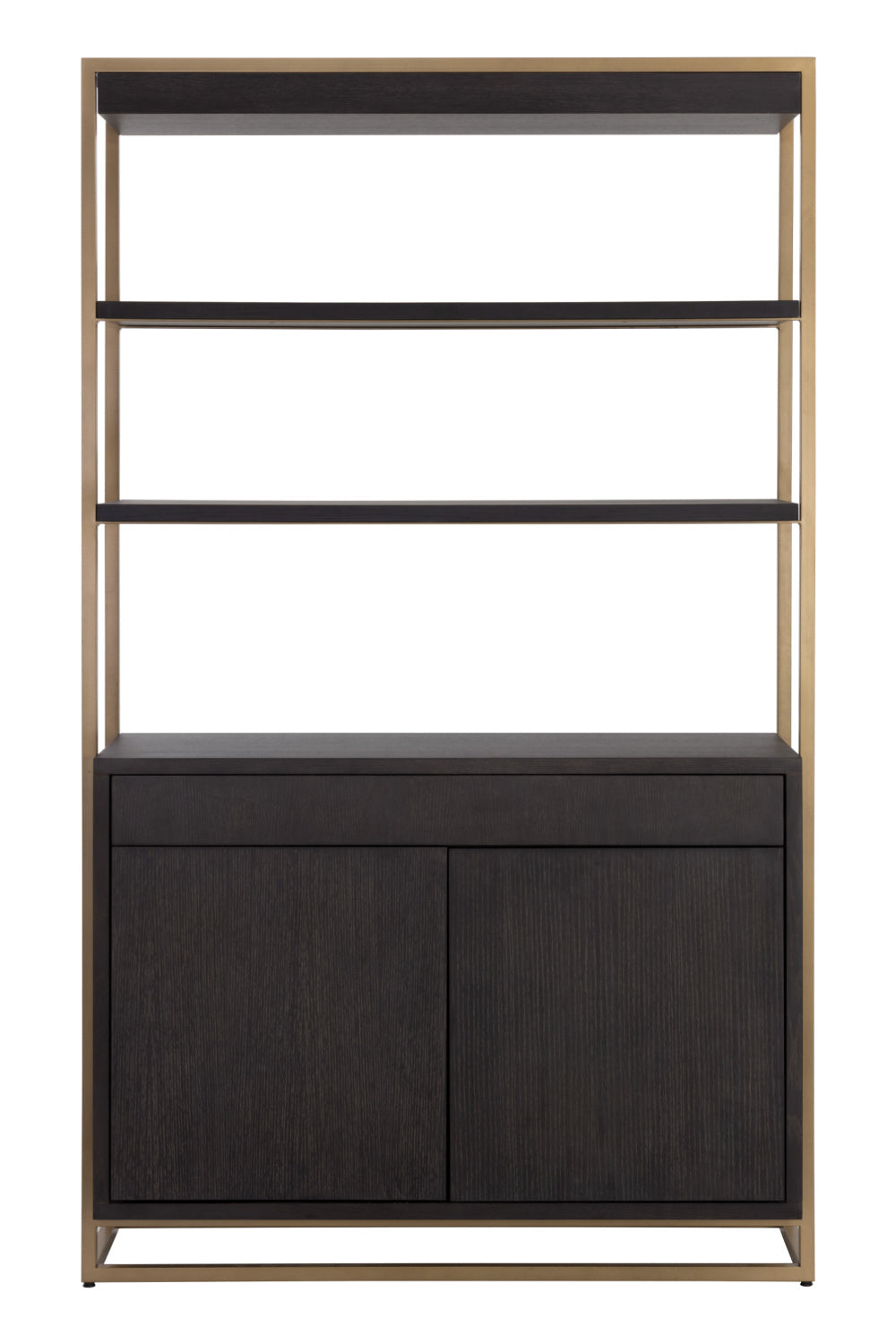 Brown Solid Oak Bookcase Modern European furniture - - www.oroa.com | Oroa.com