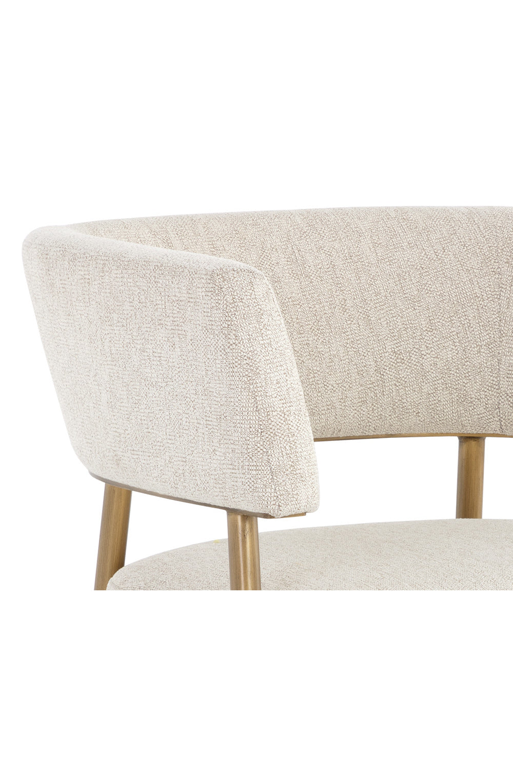 Modern European furniture - Antique Brass Legs Lounge Chair - www.oroa.com | Oroa.com