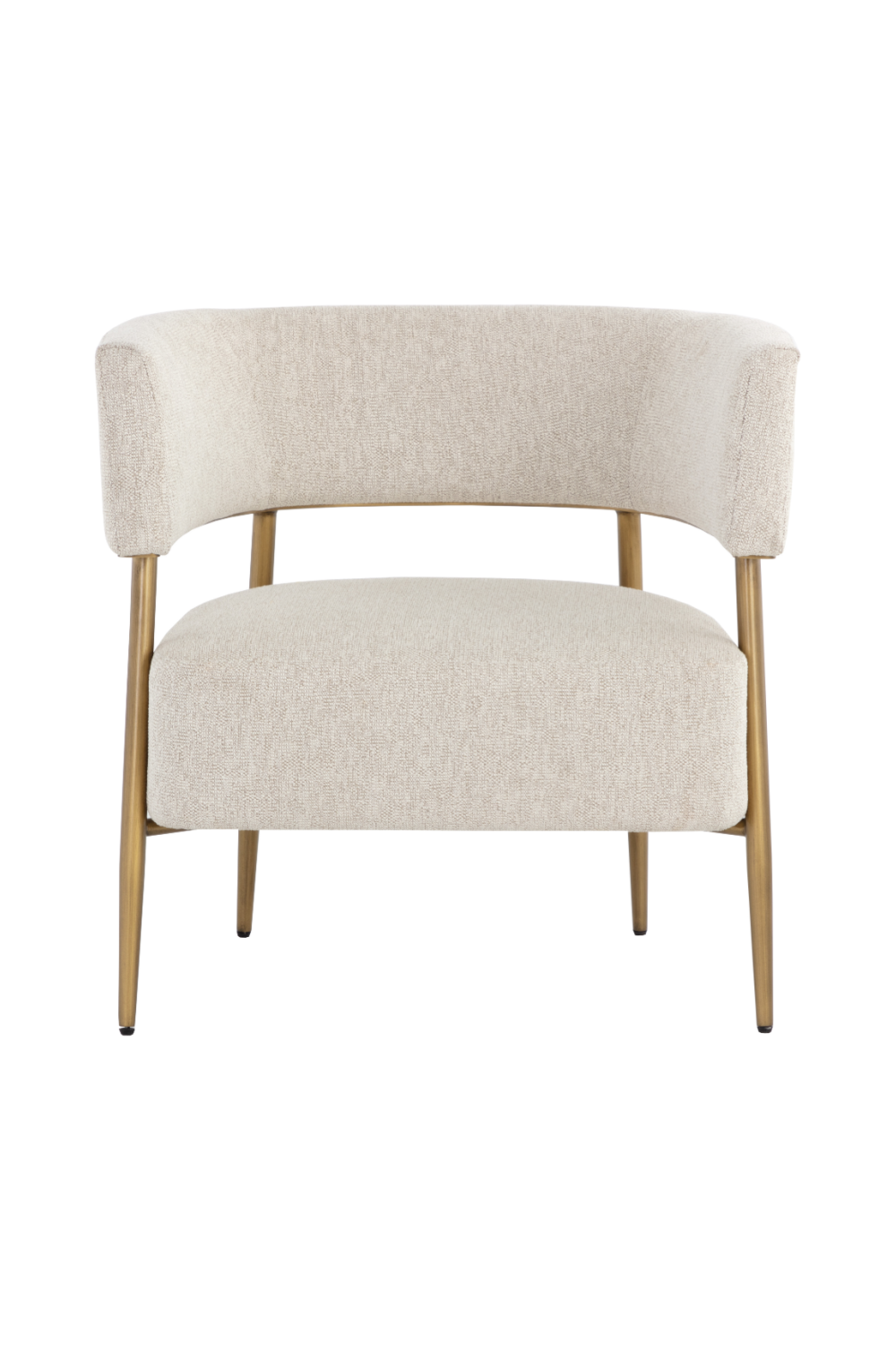 Modern European furniture - Antique Brass Legs Lounge Chair - www.oroa.com | Oroa.com