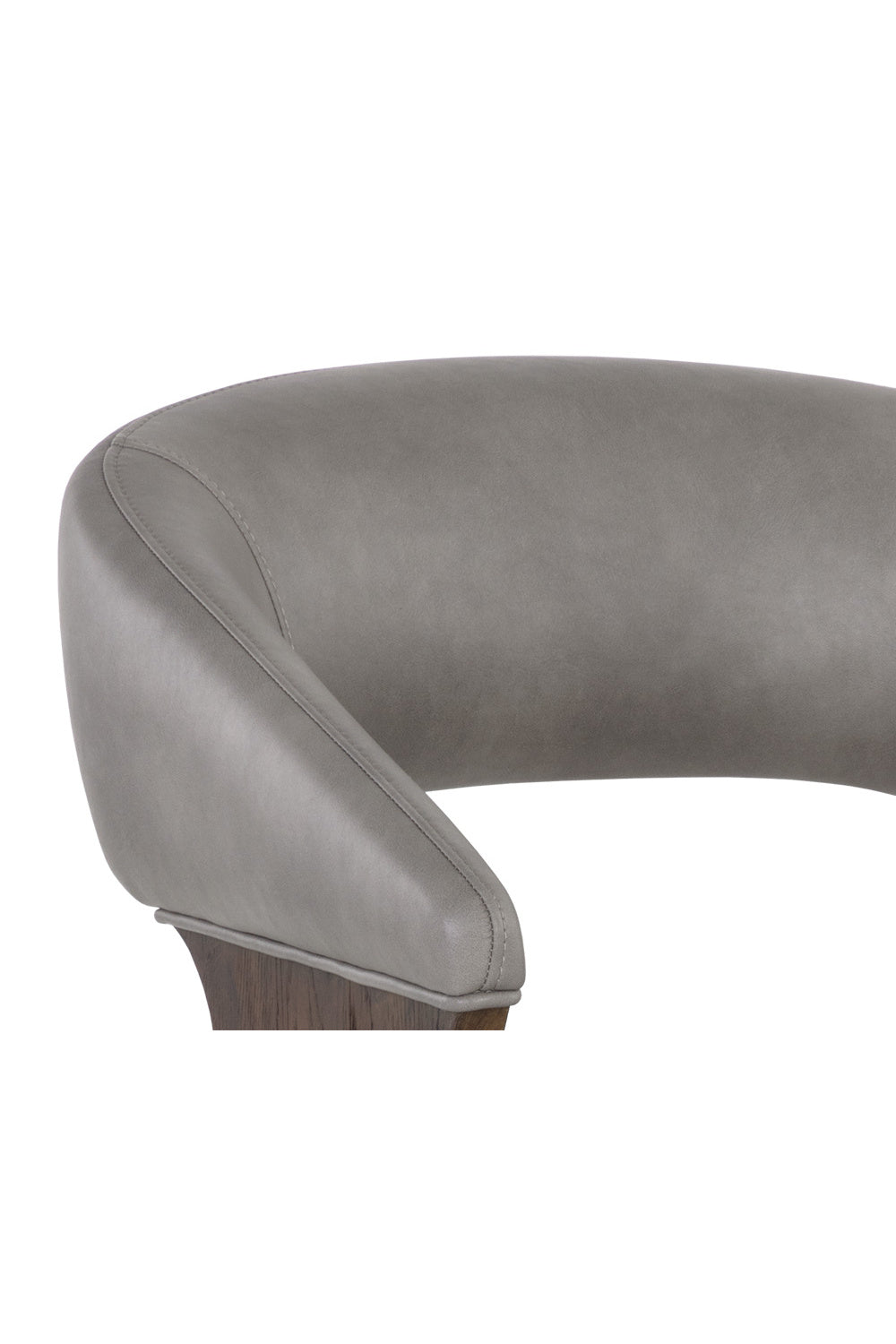 Modern European furniture - Gray Leather Look Office Chair - www.oroa.com | Oroa.com