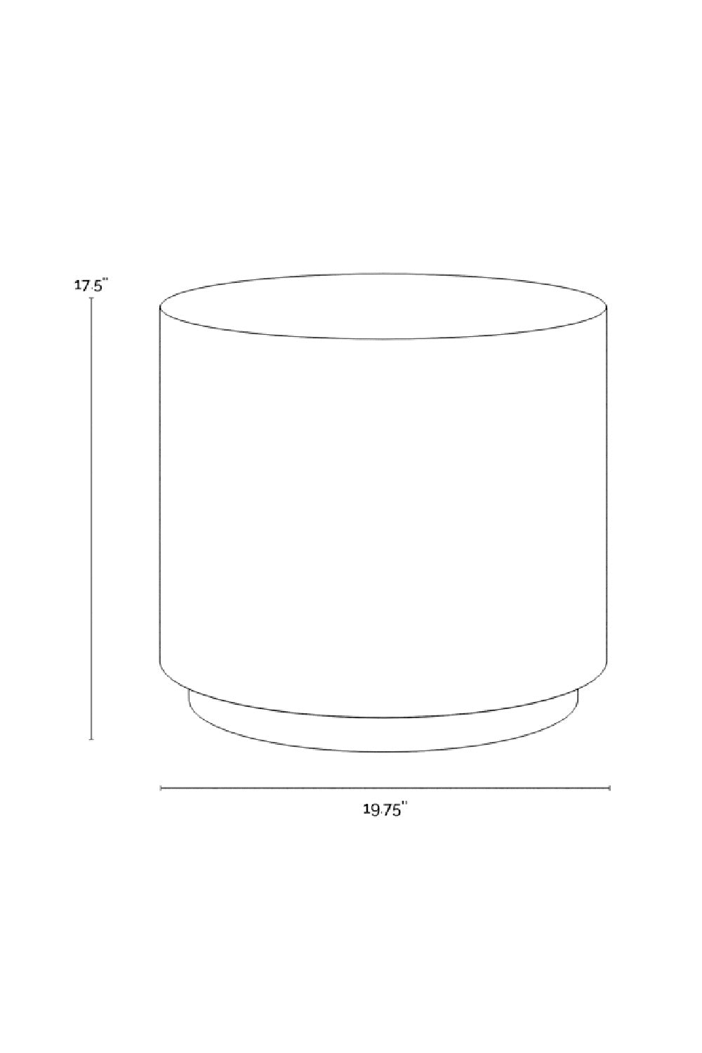 Modern European furniture - Cylindrical Indoor/Outdoor End Table - www.oroa.com | Oroa.com