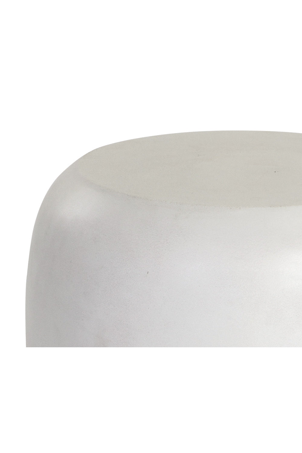 Modern European furniture - White Concrete Indoor/Outdoor End Table - www.oroa.com | Oroa.com