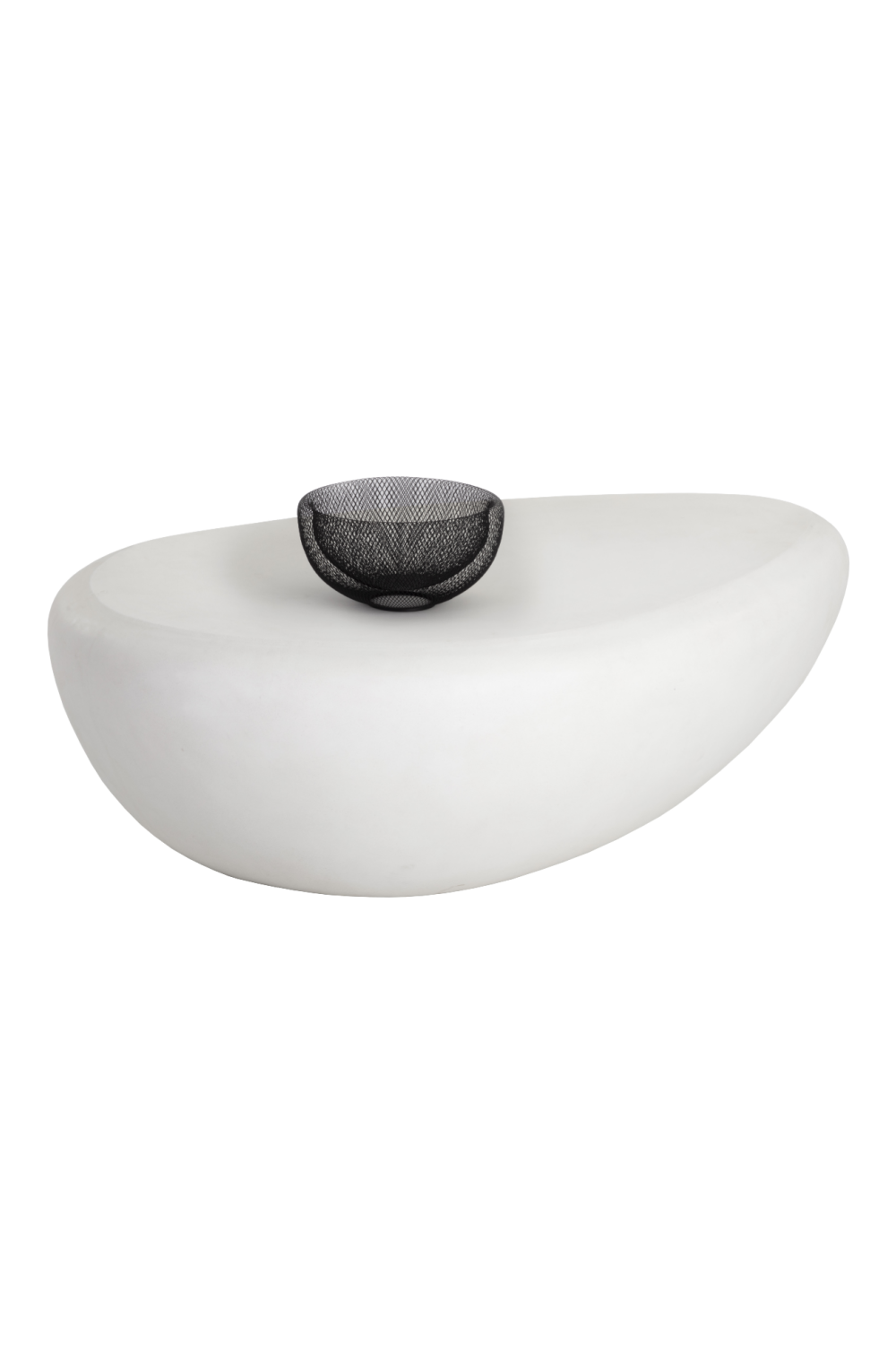 Modern European furniture - White Organic-Shaped Indoor/Outdoor Coffee Table L - www.oroa.com | Oroa.com