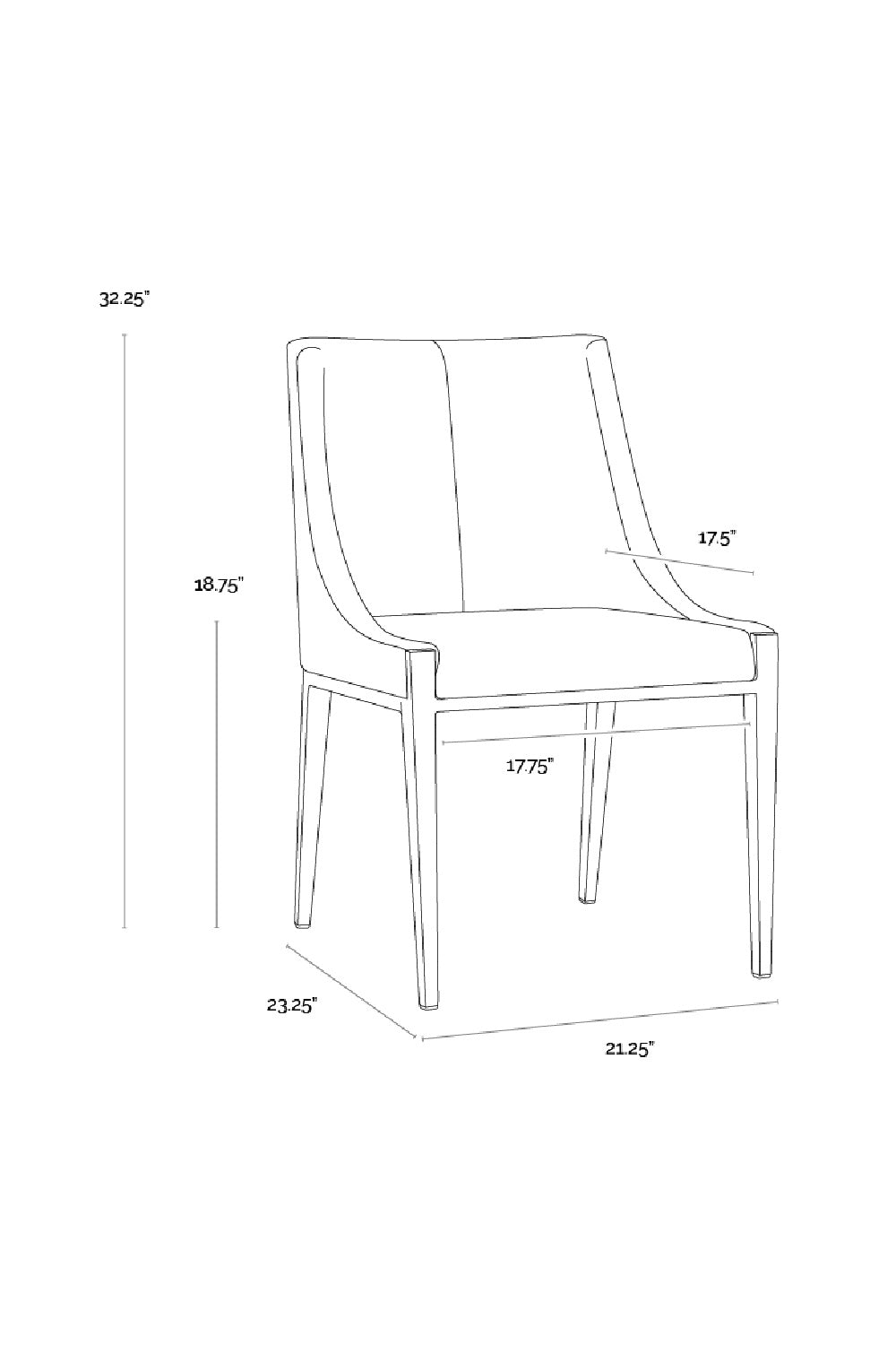 Modern European furniture - Fabric Upholstered Dining Chair - www.oroa.com | Oroa.com