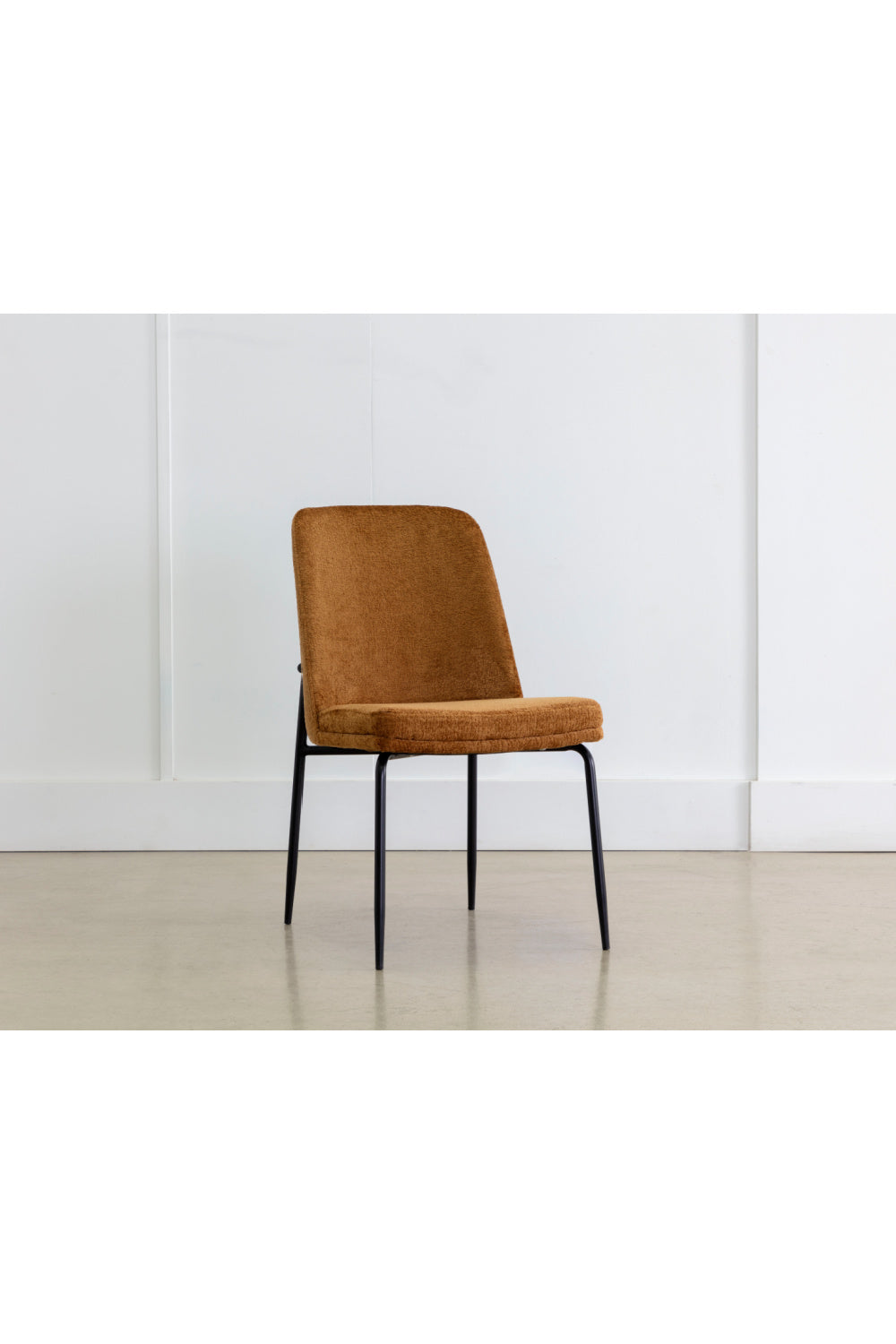 Modern European furniture - Brown Fabric Dining Chairs (2) - www.oroa.com | Oroa.com