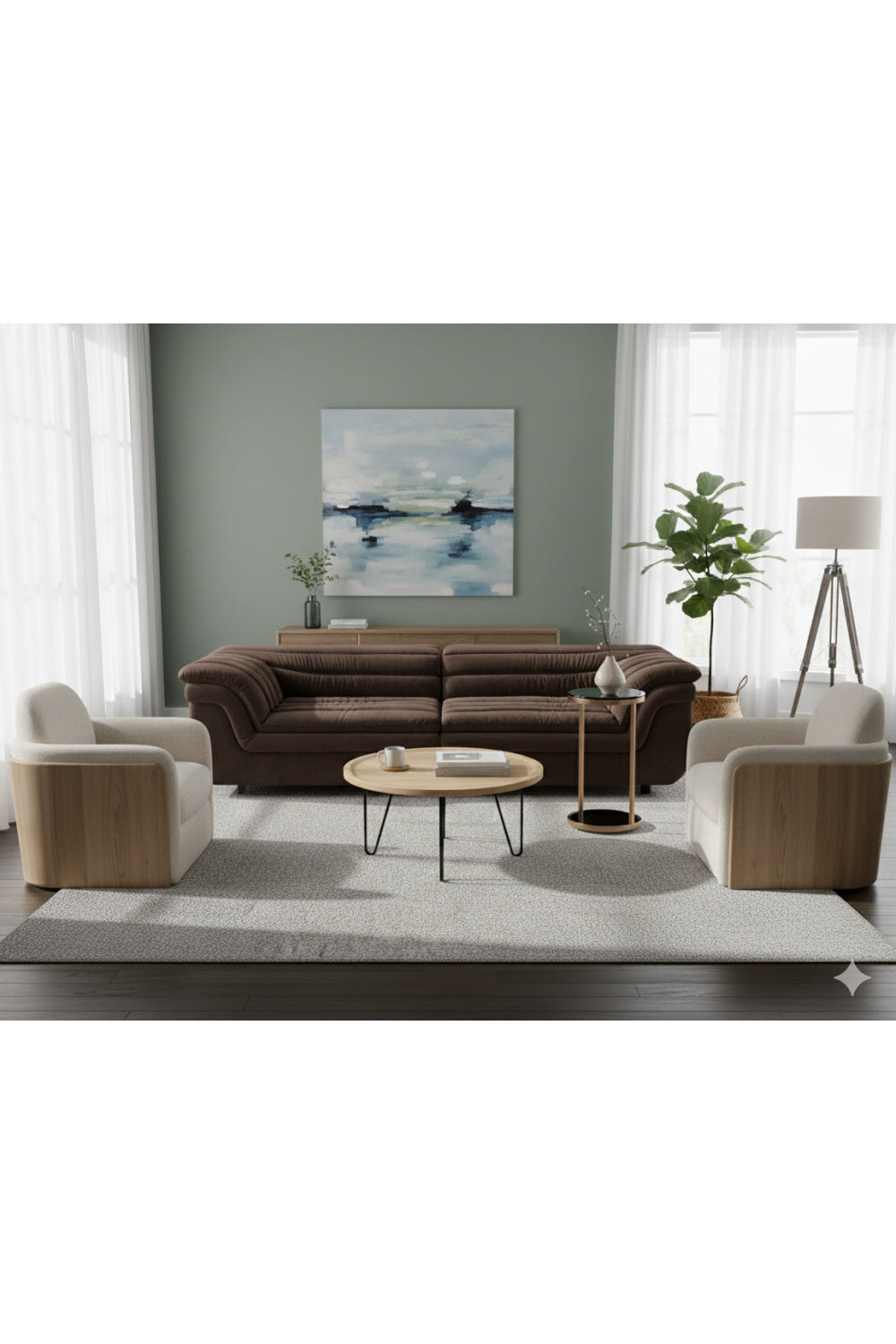 Modern European furniture Round Black Glass End Table - www.oroa.com | Oroa.com