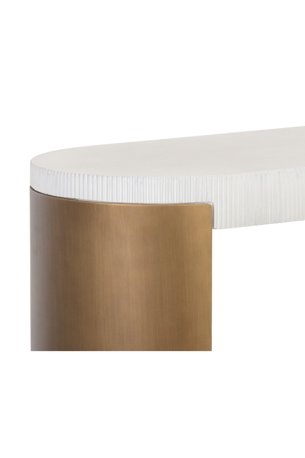 Modern European furniture - White Concrete Console Table - www.oroa.com