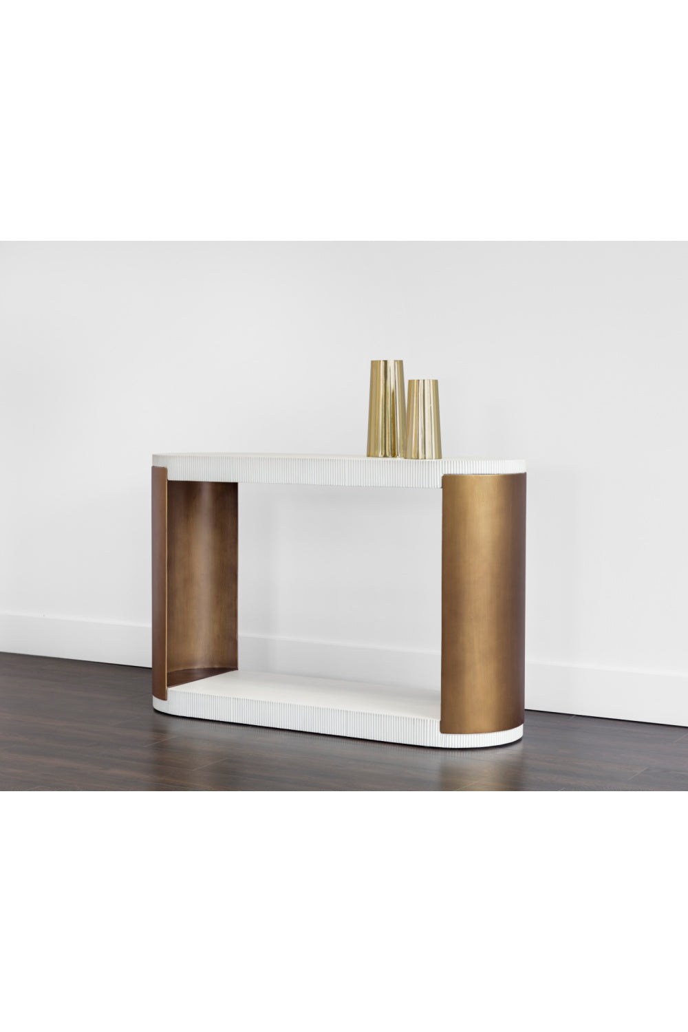 Modern European furniture - White Concrete Console Table - www.oroa.com
