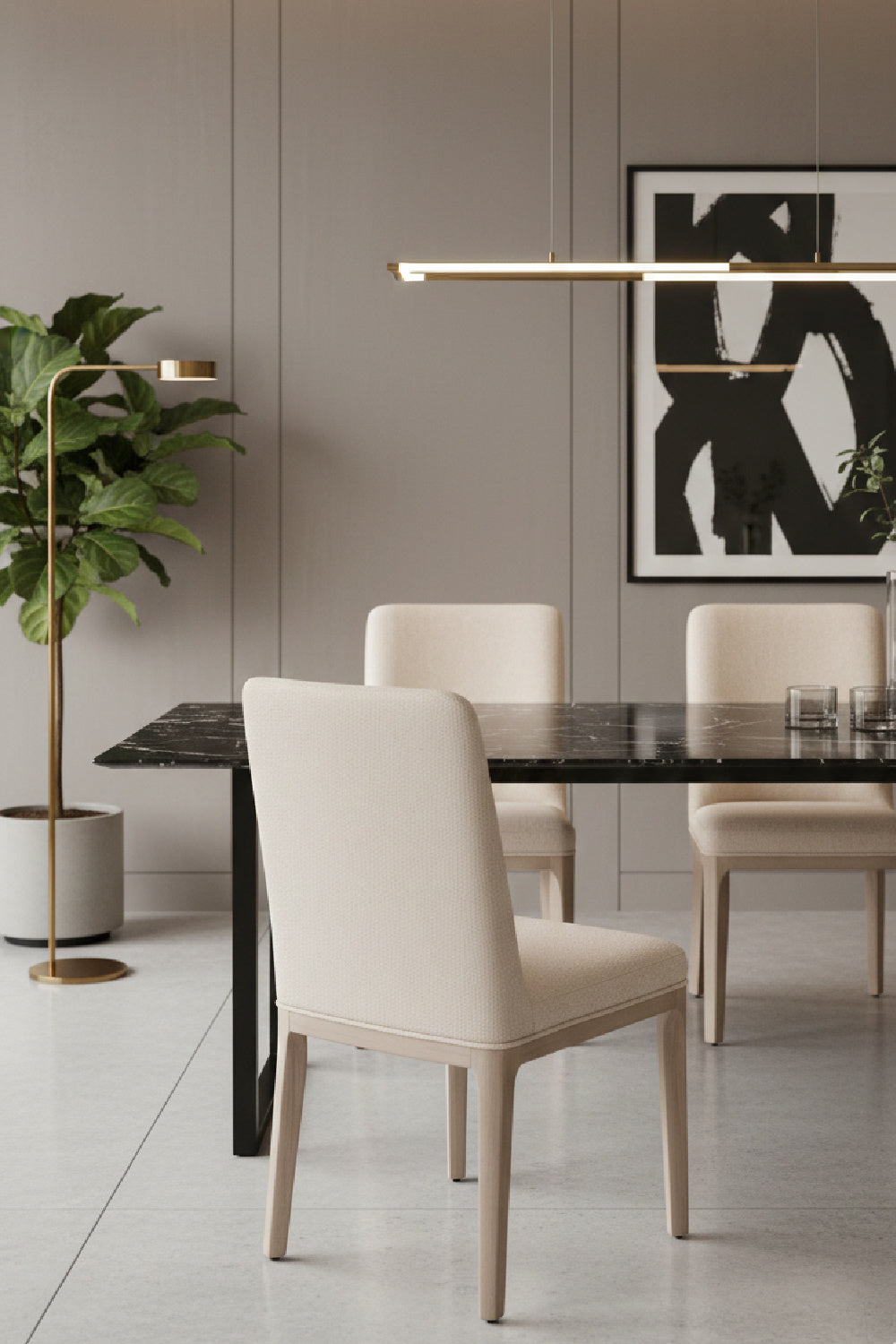 Modern European furniture - Minimalist Upholstered Dining Chair - www.oroa.com | Oroa.com