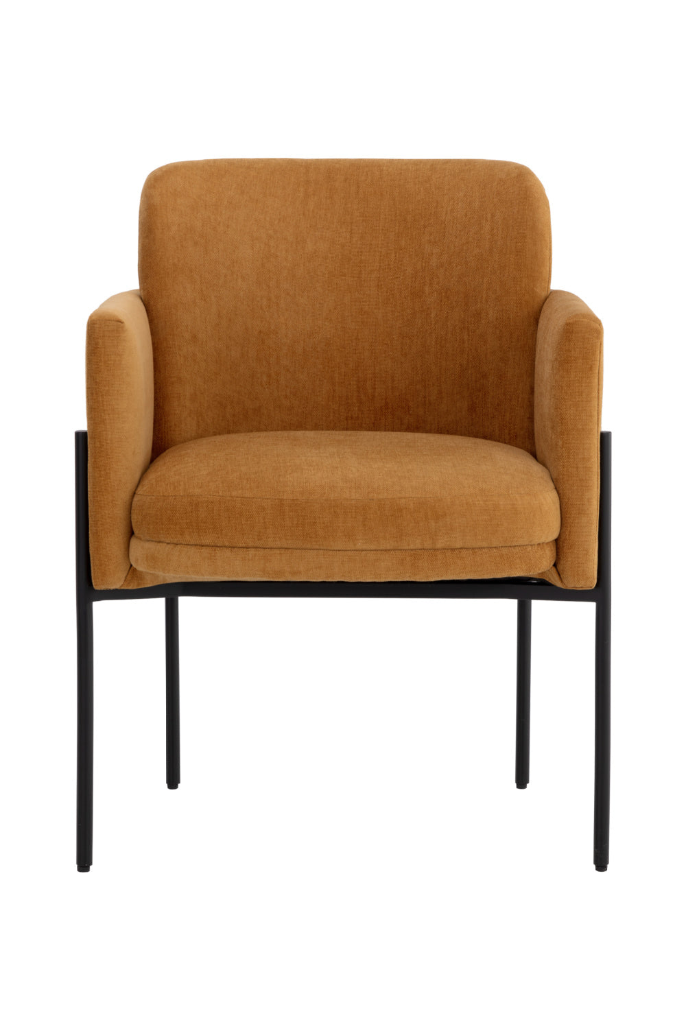 Modern European furniture - Yellow Fabric Dining Armchair - www.oroa.com | Oroa.com