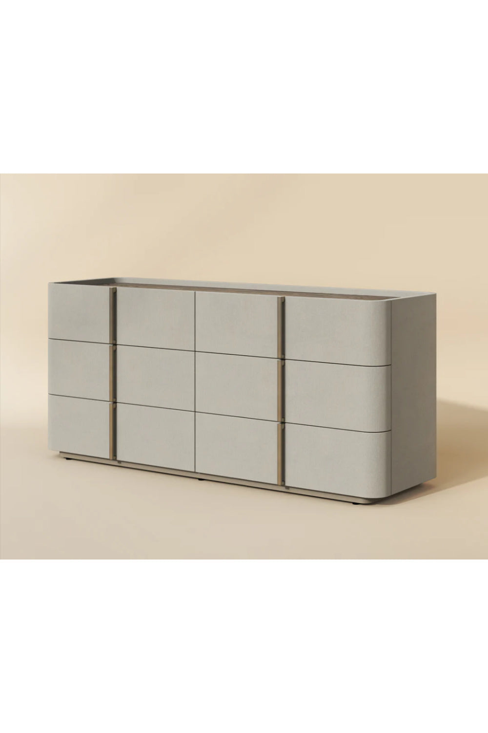 Modern European furniture - Leather-Look 6-Drawer Dresser - www.oroa.com | Oroa.com