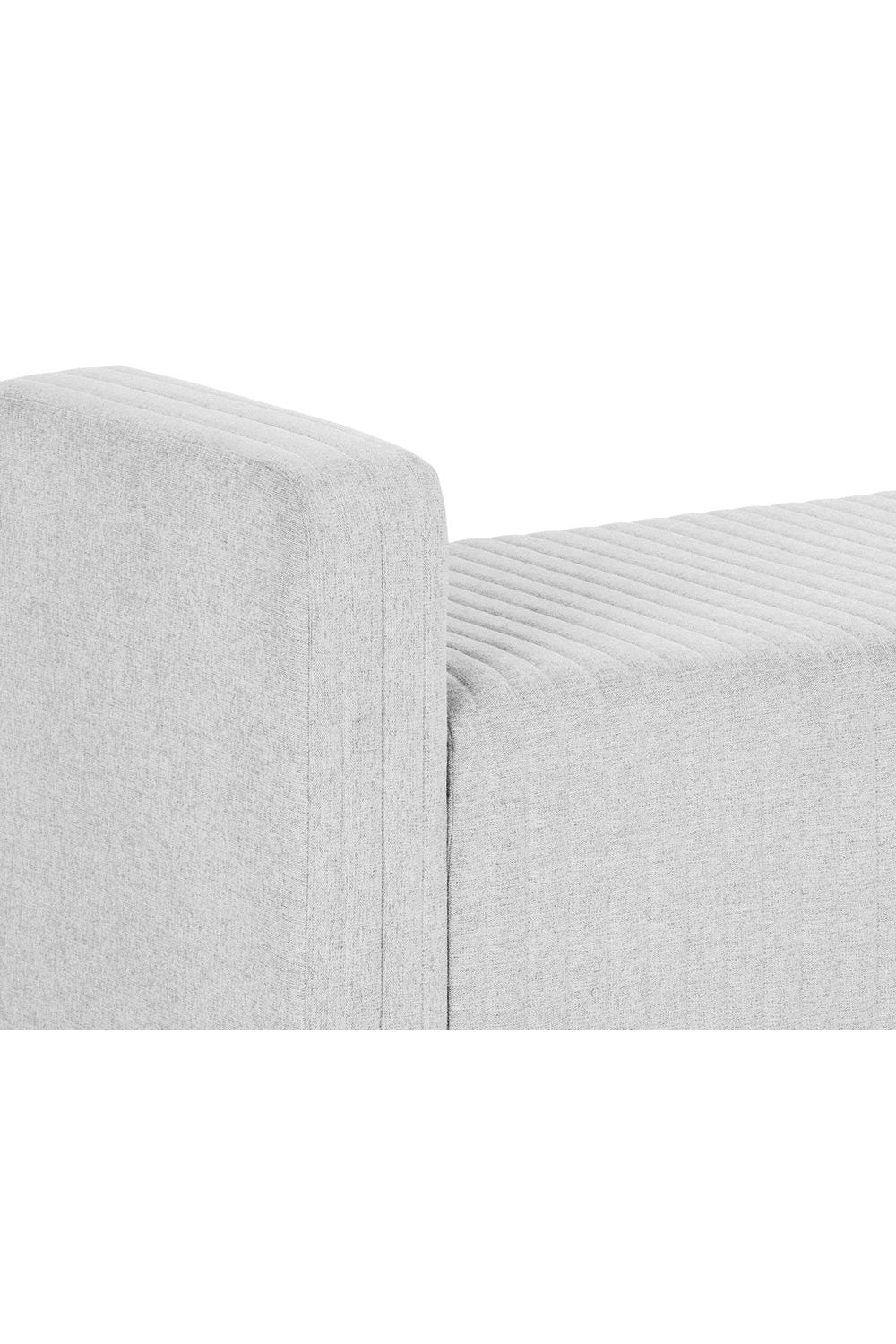 Modern European furniture - Channel-Tufted Fabric Bench - www.oroa.com | Oroa.com