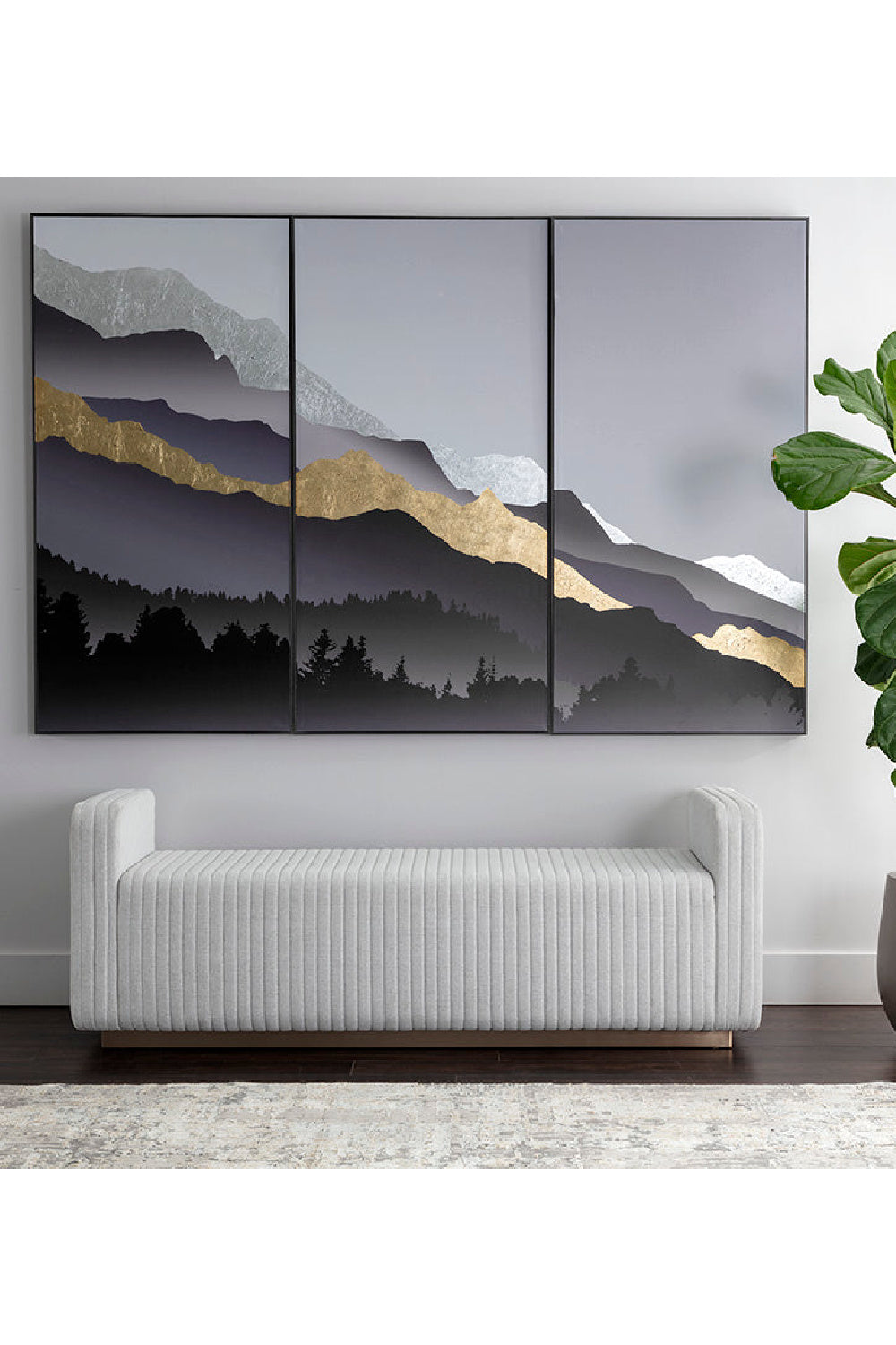 Modern European furniture - Channel-Tufted Fabric Bench - www.oroa.com | Oroa.com