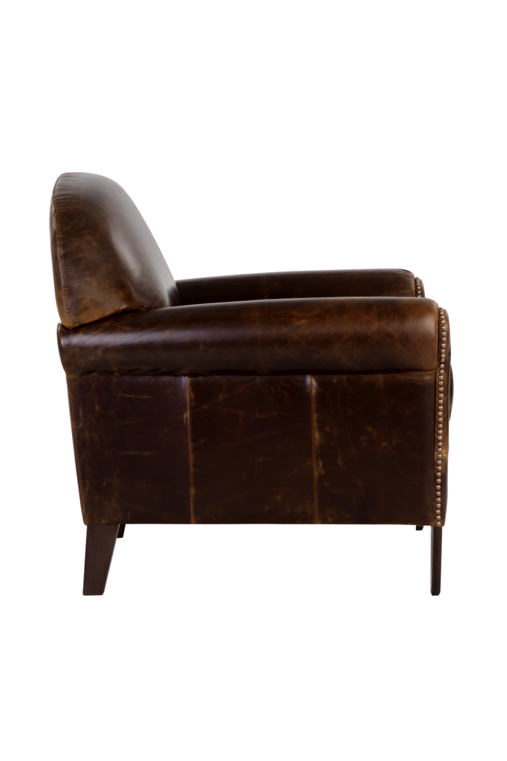 Modern European furniture - Sculpted Leather Lounge Chair - www.oroa.com