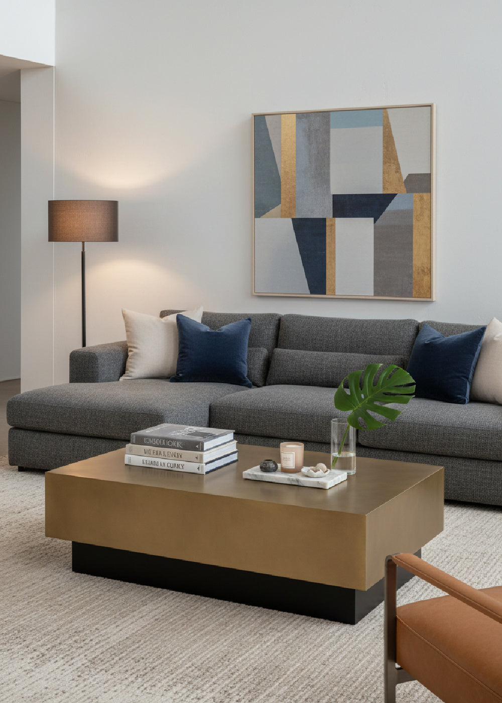 Modern European furniture - Steel Top Coffee Table - www.oroa.com | Oroa.com