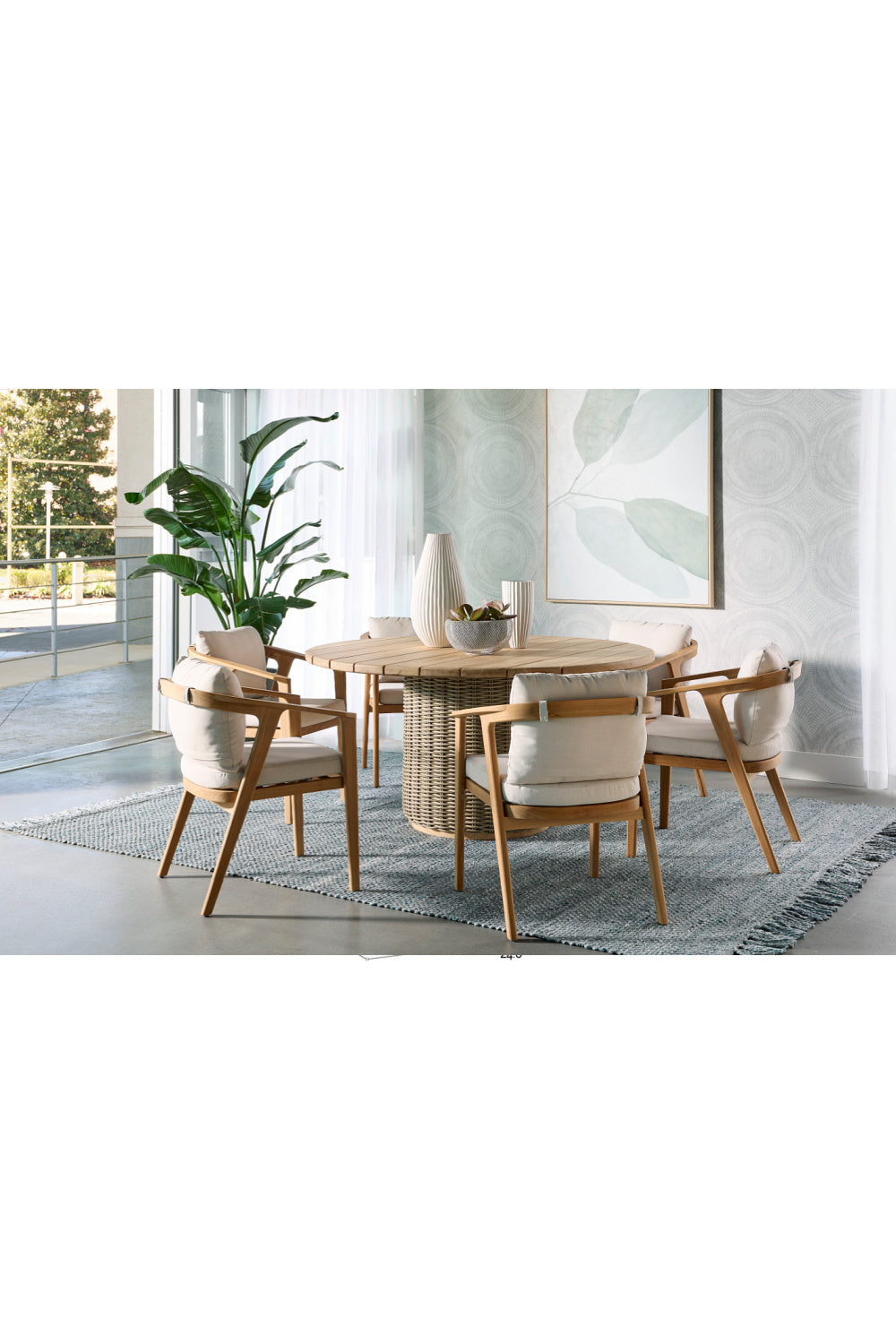 Modern European furniture - Cream Padded Outdoor Dining Chair - www.oroa.com