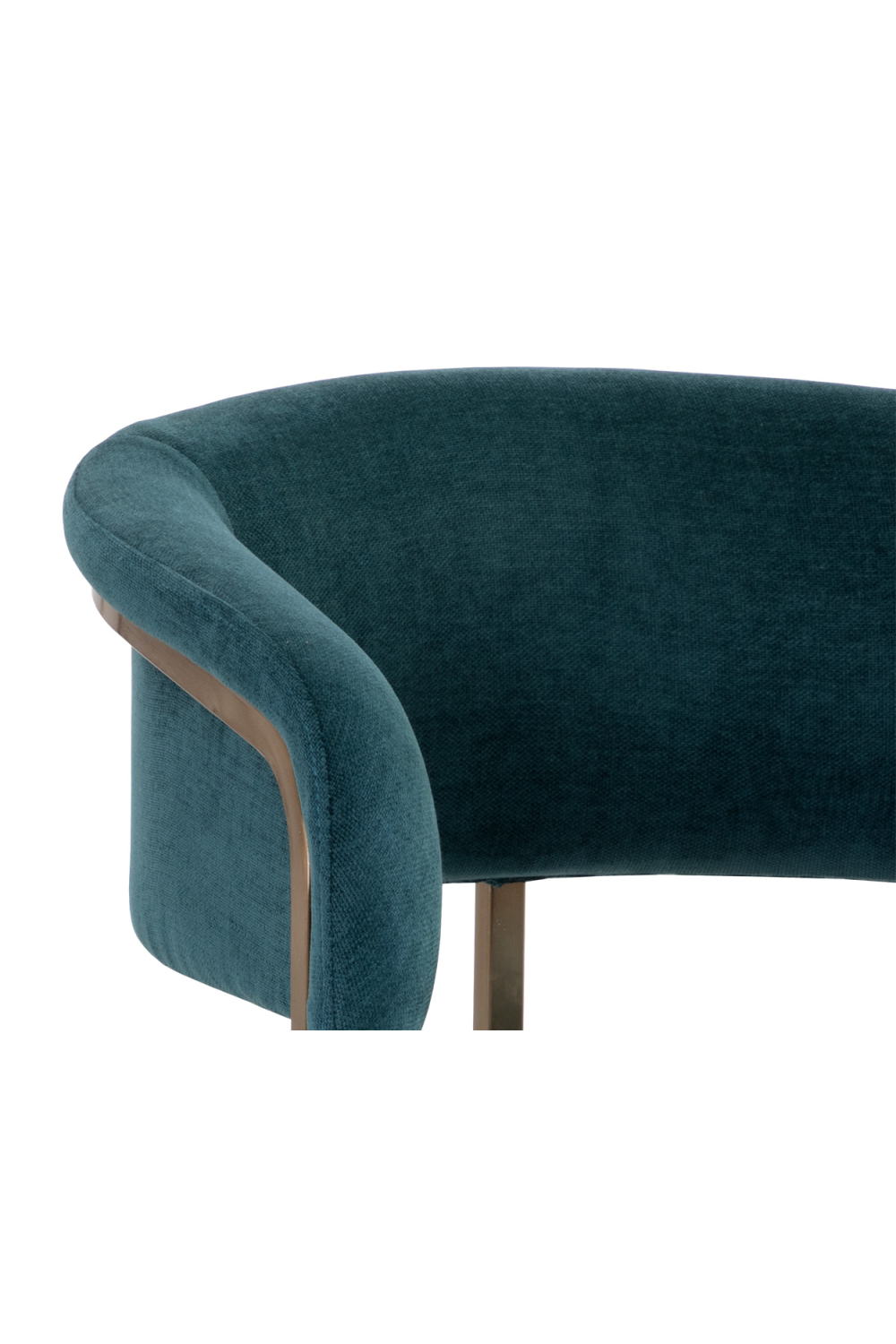 Modern European furniture - Teal Fabric Cantilevered Dining Chair - www.oroa.com | Oroa.com