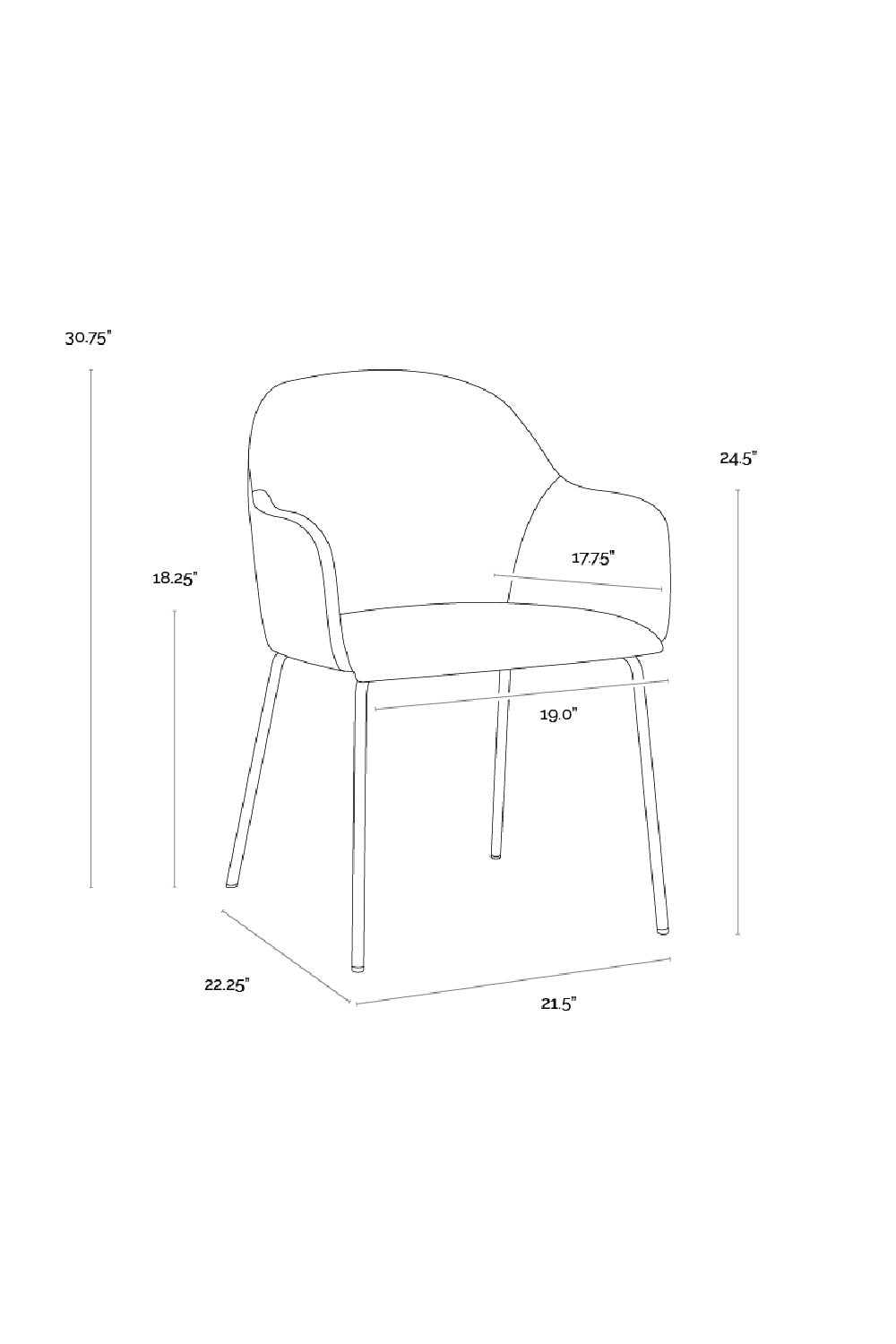 Modern European furniture - Leather Look Dining Armchair - www.oroa.com