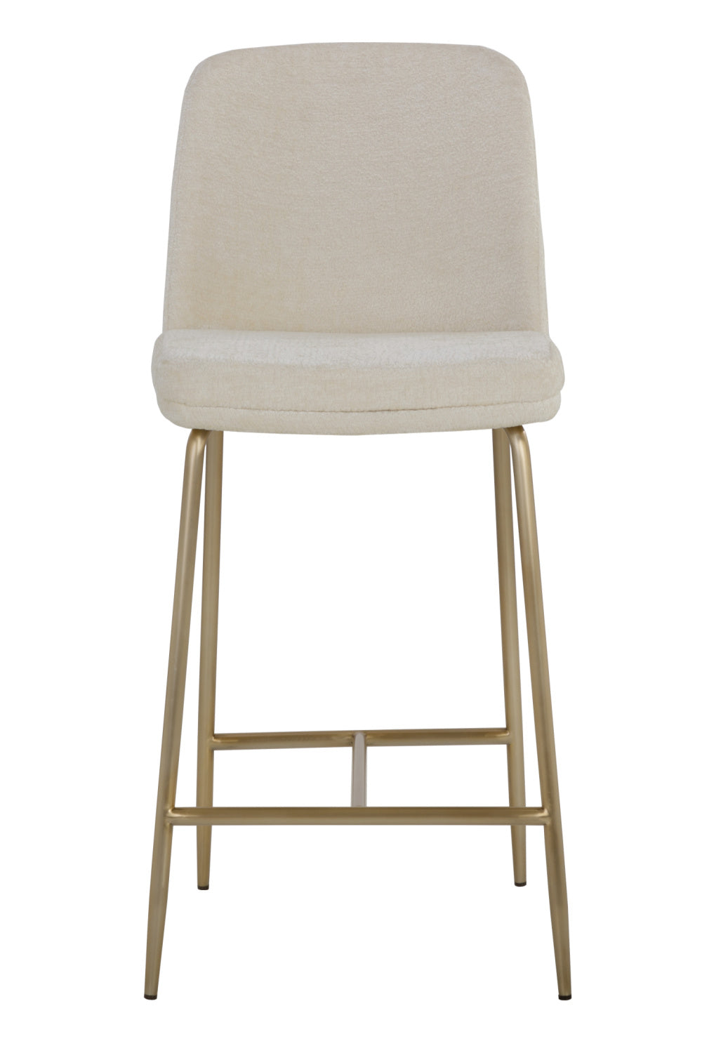 Modern European furniture - Antique Brass Fabric Counter Stool - www.oroa.com | Oroa.com