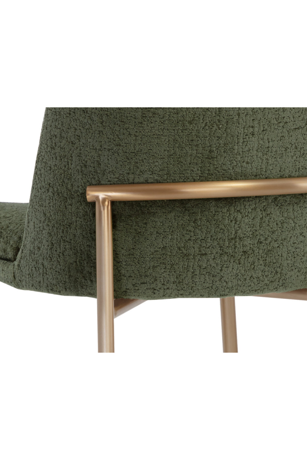 Modern European furniture - Antique Brass Fabric Counter Stool - www.oroa.com | Oroa.com