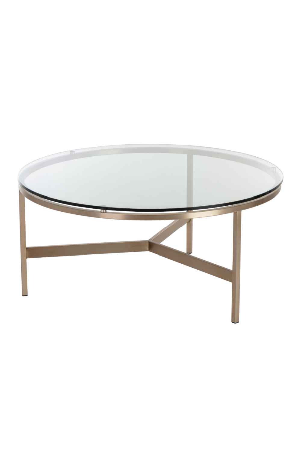 Modern European furniture - Bronze Framed Glass Coffee Table - www.oroa.com | Oroa.com
