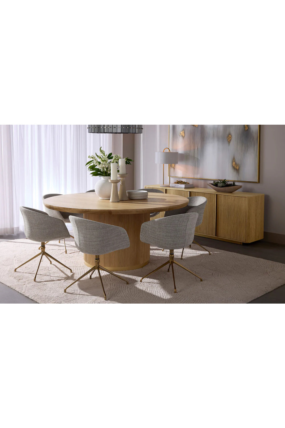 Modern European furniture - Drum Shade Table Lamp - www.oroa.com | Oroa.com