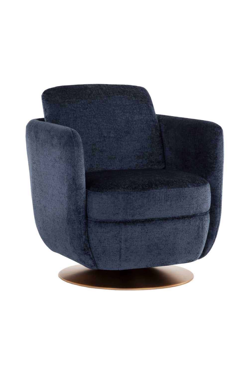 Modern European furniture - Gold Base Swivel Lounge Chair - www.oroa.com | Oroa.com