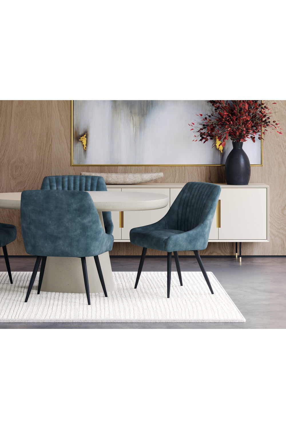 Hand-woven Wool Area Rug | Splendido Deva | Oroa.com