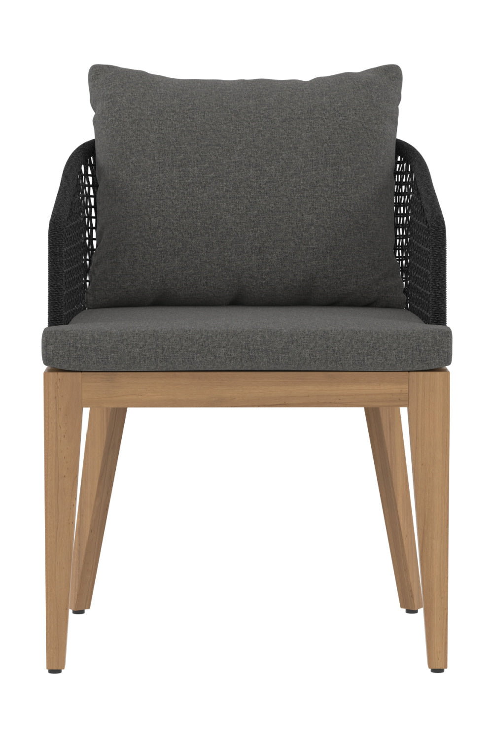Modern European furniture - Contemporary Indoor/Outdoor Weave & Teak Dining Chair - www.oroa.com | Oroa.com
