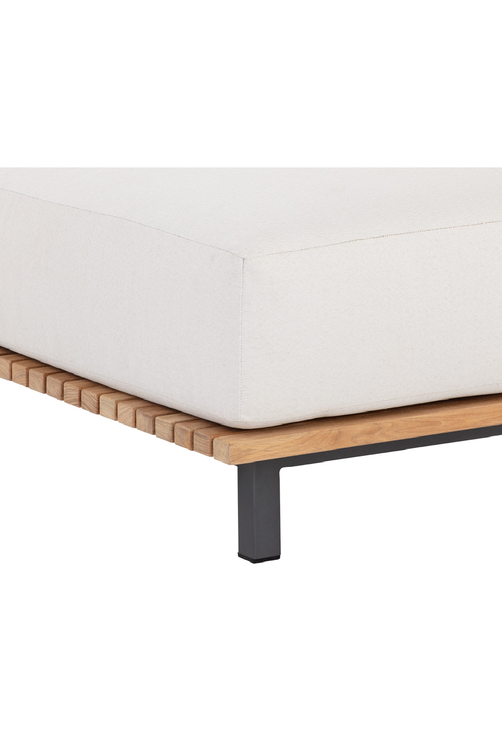 Modern European furniture - Wood Base Upholstered Ottoman - www.oroa.com | Oroa.com