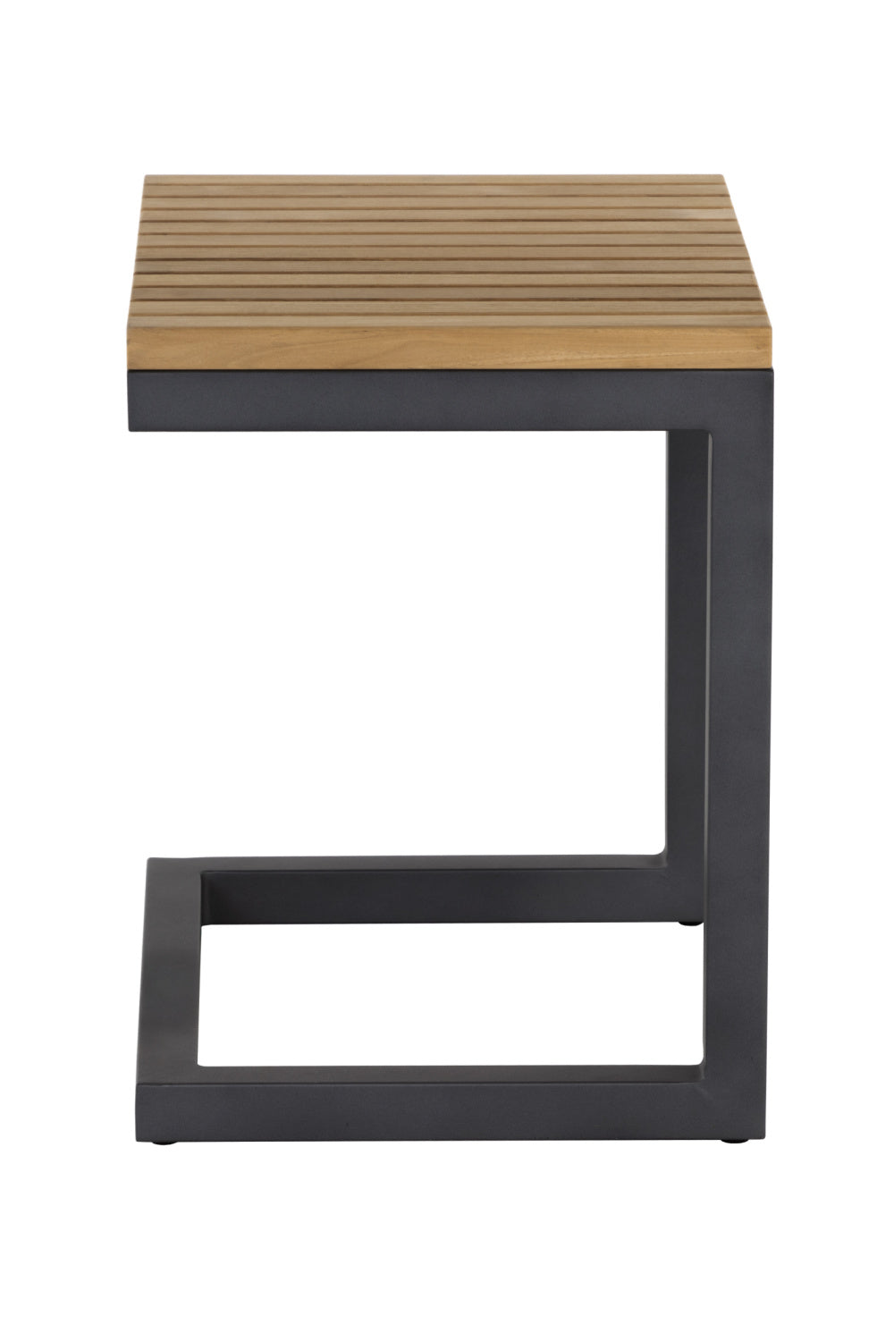Modern European furniture - C-Shaped Teak Indoor/Outdoor End Table - www.oroa.com | Oroa.com