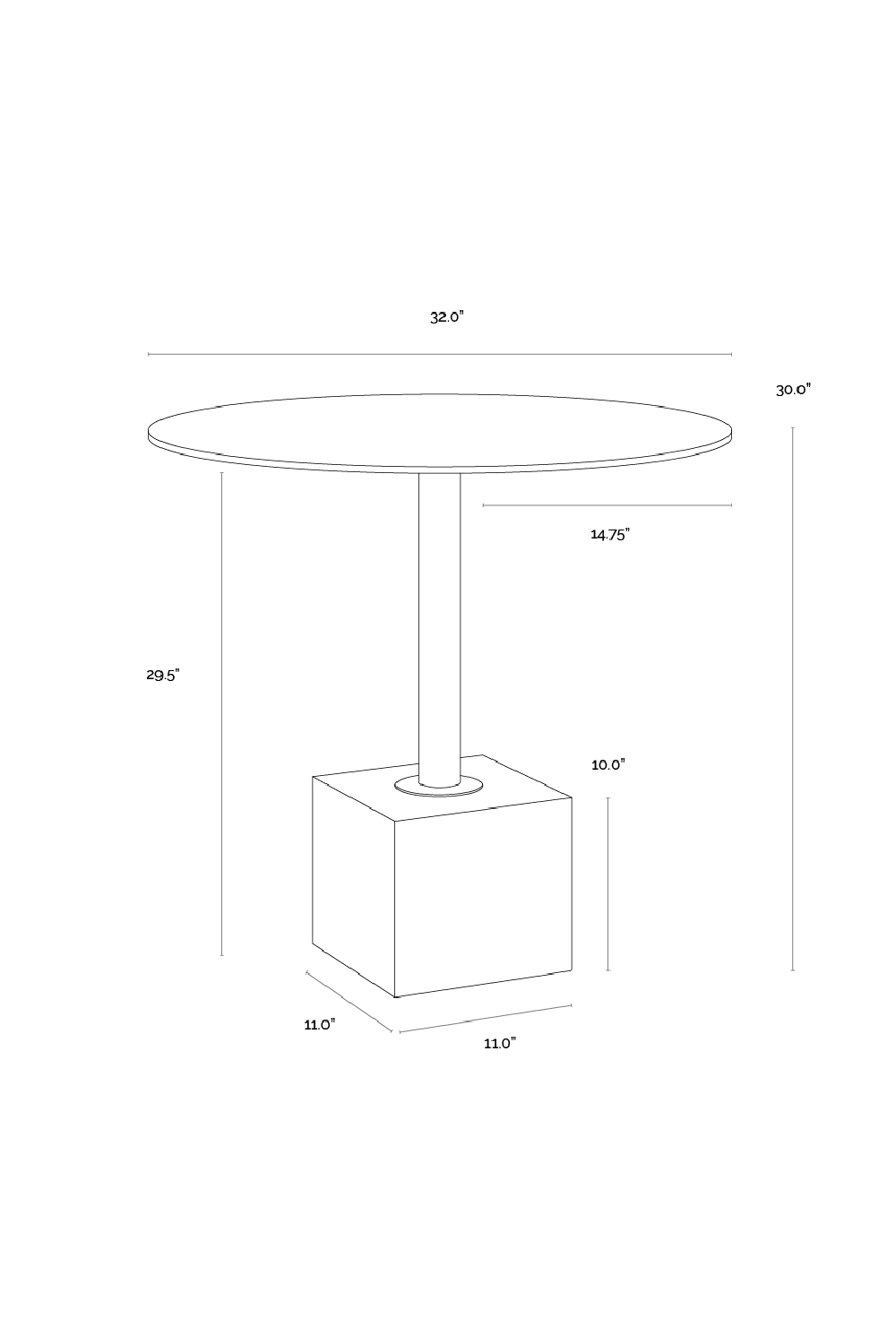 Modern European furniture - Antique Brass Marble Bistro Table - www.oroa.com | Oroa.com