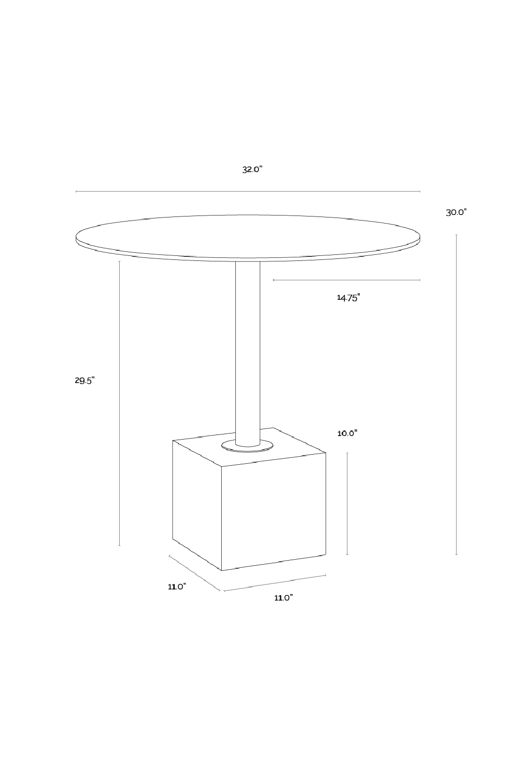 Modern European furniture - Antique Brass Marble Bistro Table - www.oroa.com | Oroa.com