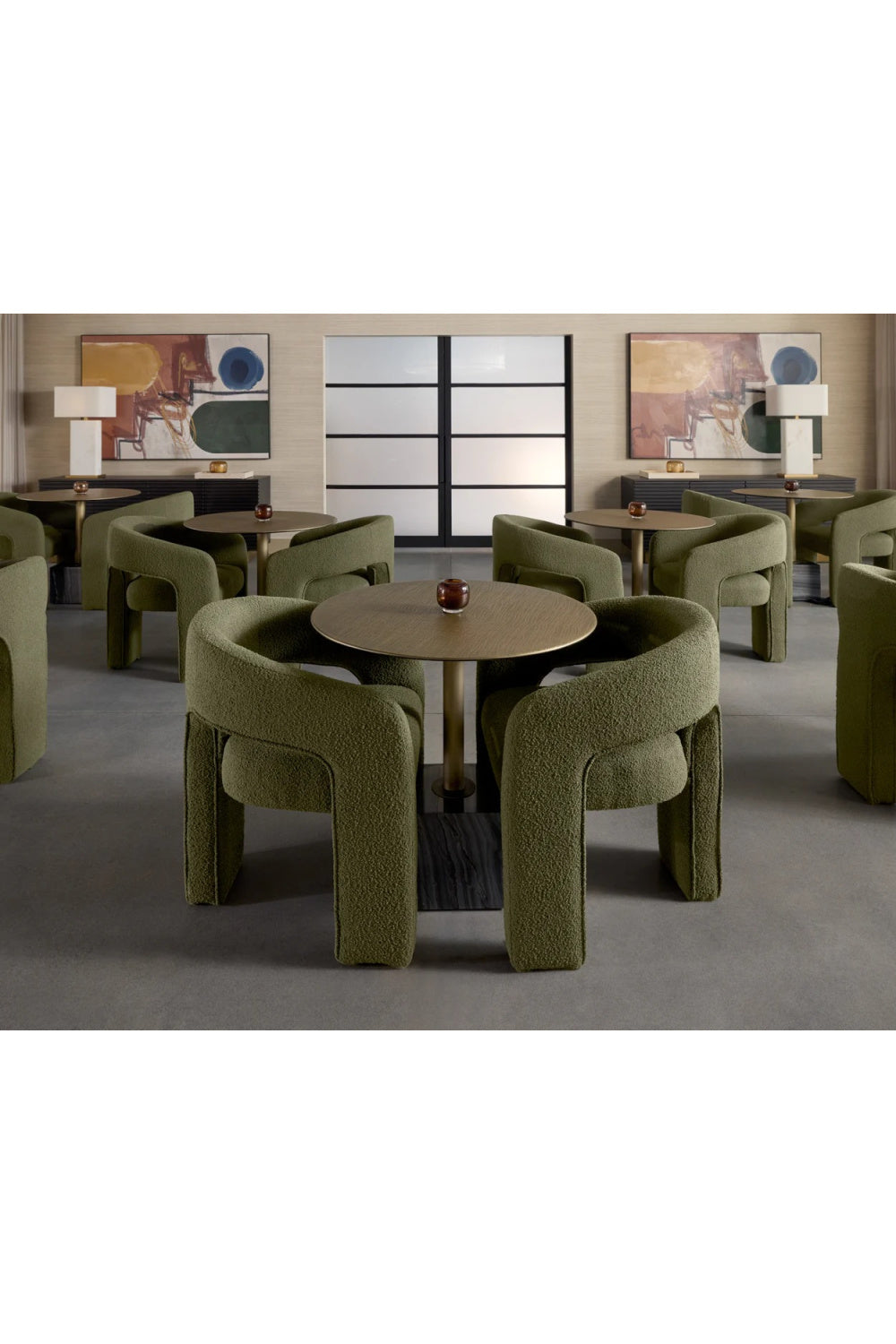 Modern European furniture - Antique Brass Marble Bistro Table - www.oroa.com | Oroa.com